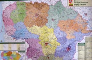 Juoda linija pažymėtas “Tūkstantmečio žygio dviračiais aplink Lietuvą“ maršrutas