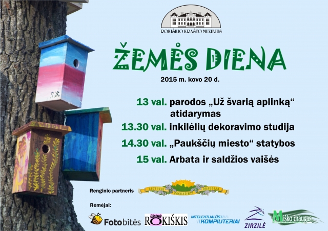 Rokiškio  krašto muziejuje vyksiančio renginio plakatas.