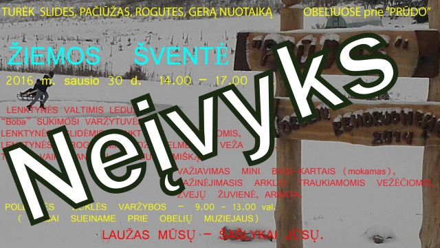 Žiemos šventė Obeliuose neįvyks